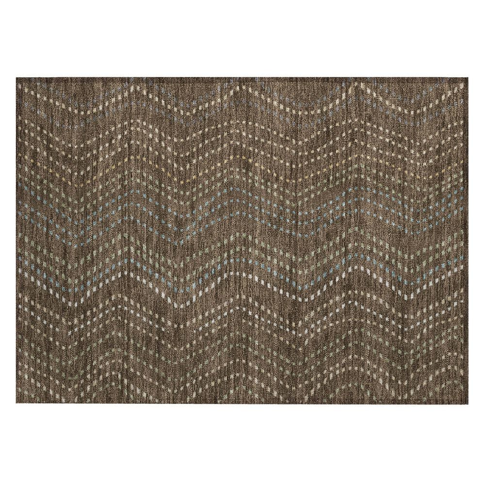 Chantille Machine Washable Indoor/Outdoor Abstract ACN2992 Chocolate 3 ft. x 4 ft. Area Rug price history on PriceWatchPro