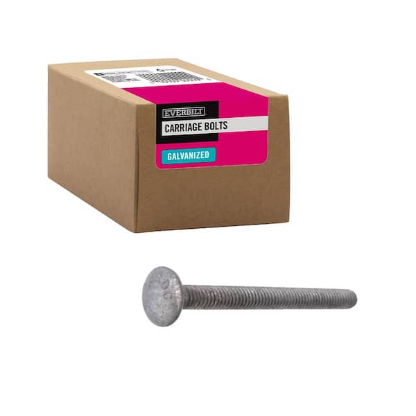 Everbilt 1/4 in.-20 x 3 in. Galvanized Carriage Bolt (50-Pack)