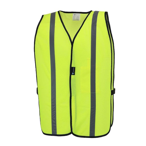 MAXIMUM SAFETY 48 in. Hi-Vis Yellow Mesh Safety Vest