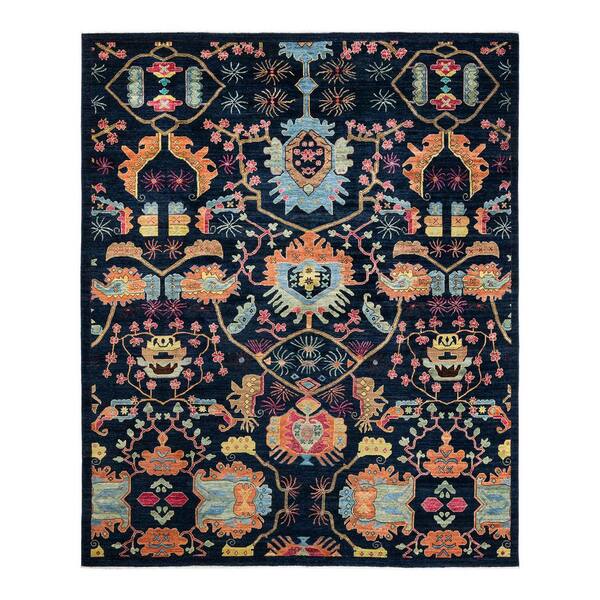 Solo Rugs Serapi One-of-a-Kind Traditional Navy 8 ft. 4 in. x 10 ft. 1 in. Area Rug