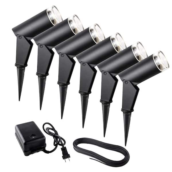 BAZZ Luvia Low Voltage Black Landscape Kit with ( Set of 6) G14T713X6 The Home Depot