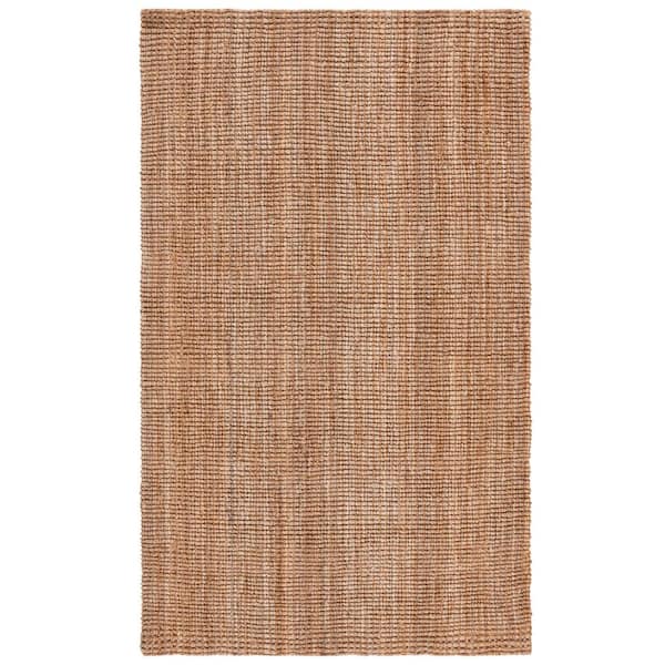 Natural Fiber 4 ft. x 6 ft. Natural Solid Color Area Rug