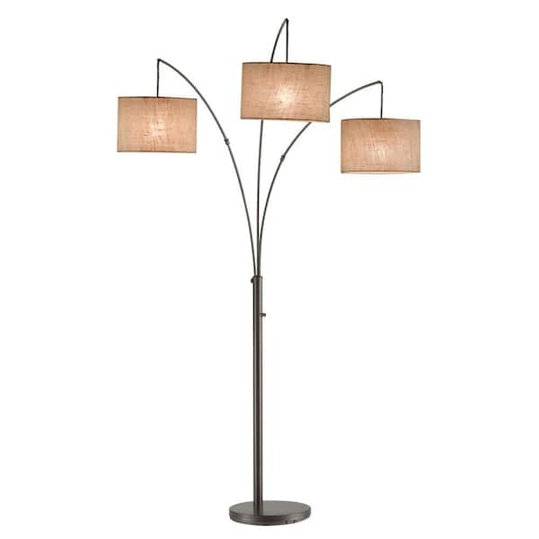 Photo 1 of Trinity 82 in. Antique Bronze Arc Lamp