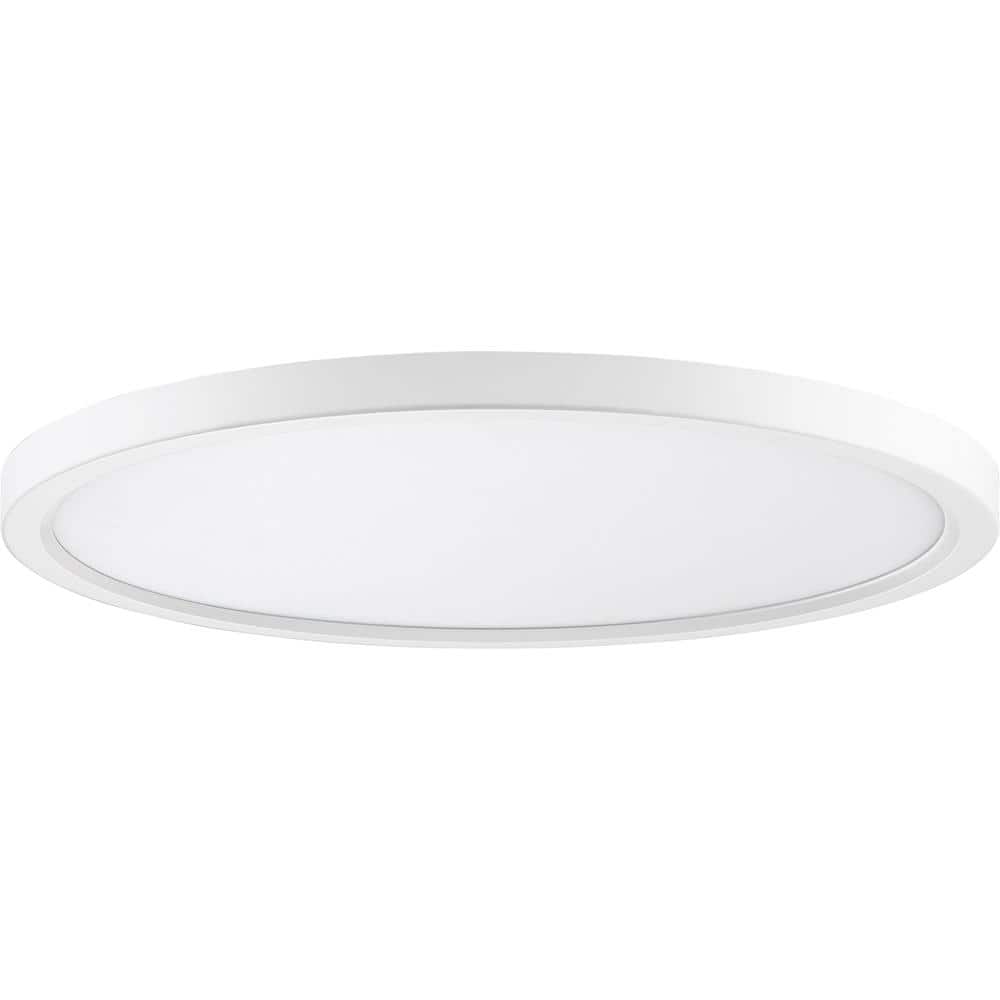 Fresco White Glass LED Indoor/Outdoor Flush Mount Light