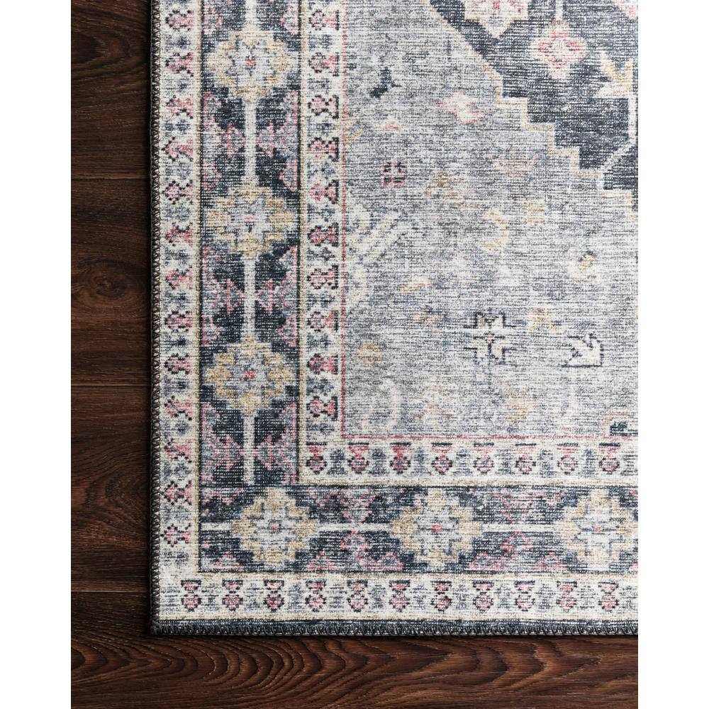 Reversible Gray Wool-Blend 6' Round Area Rug for Easy Care