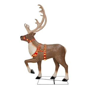 8.5 ft. Giant -Sized LED Towering Reindeer Holiday Yard Decoration