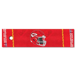 NFL - Kansas City Chiefs Super Bowl LVIII Putting 2 ft. x 6 ft. Red Mat Area Rug