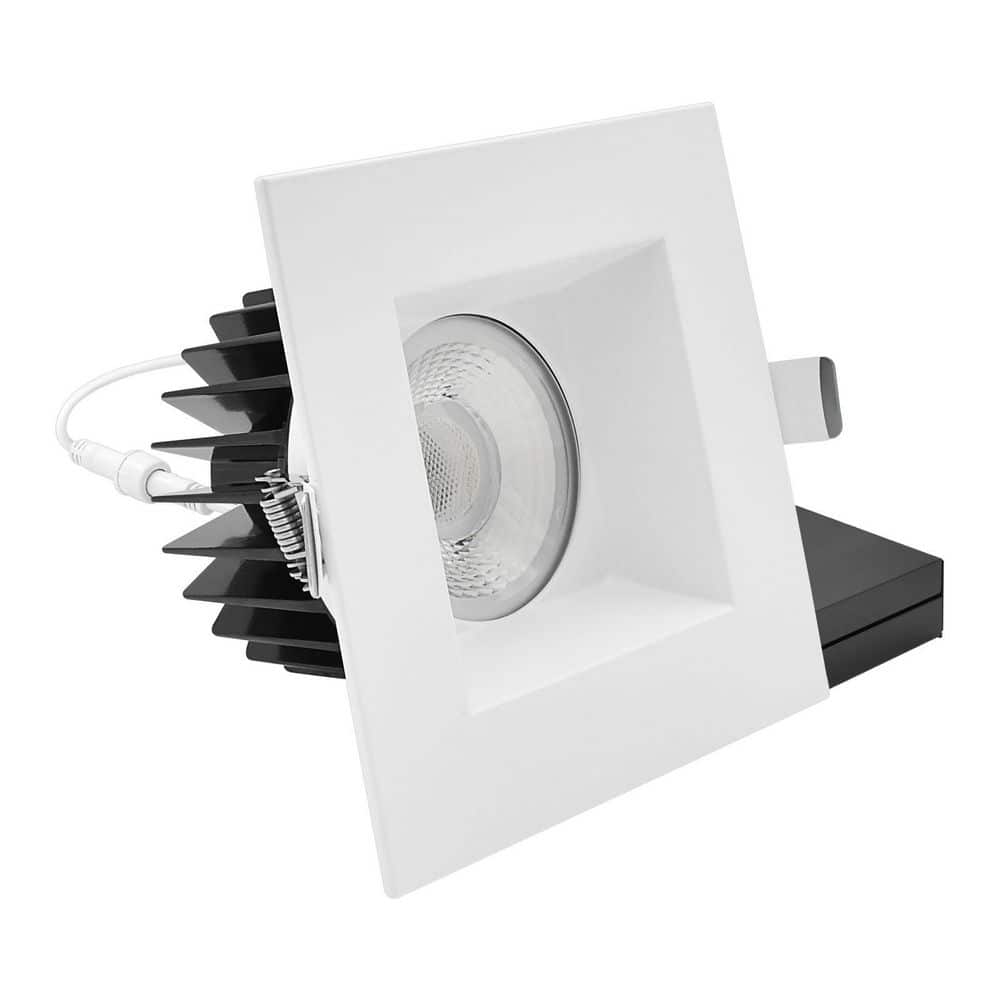5 in. Integrated LED Regressed Canless Spotlight with Square White Trim, 22W, 1800LM, 5CCT, 60° Beam, Dimmable, CRI90 price history on PriceWatchPro