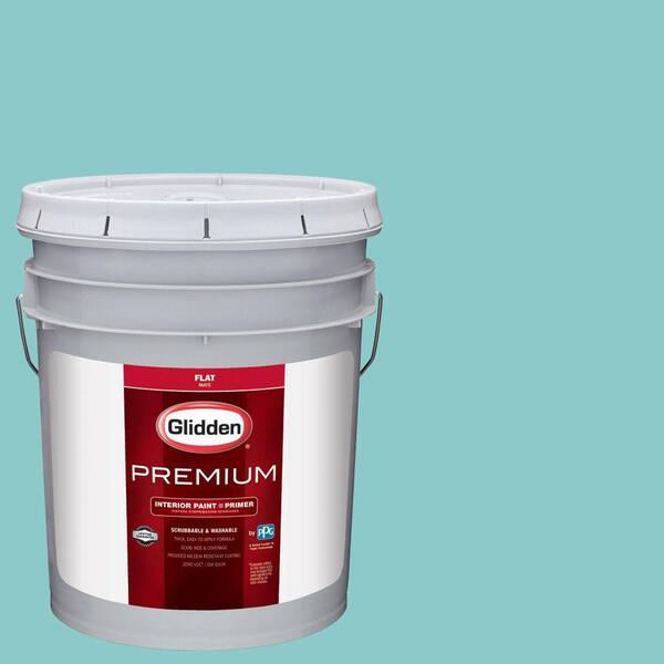 Glidden Premium 1-gal. #HDGB20 Bermuda Bay Semi-Gloss Latex Exterior Paint