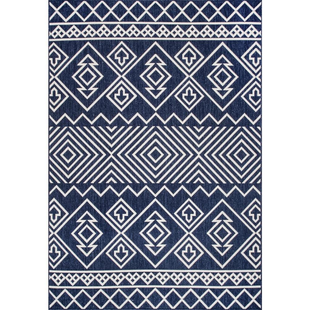 Reviews for nuLOOM Celine Aztec Blue 6 ft. 7 in. x 9 ft. Indoor/Outdoor