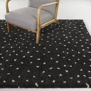 Blume Charcoal 5 ft. x 7 ft. Dots Area Rug