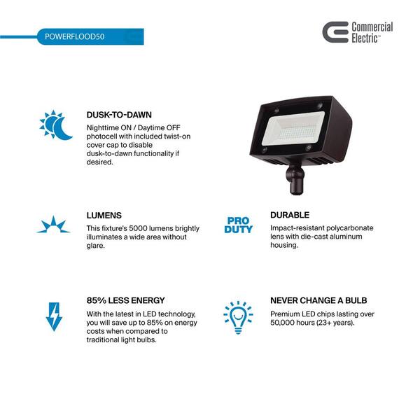 thumbnail image 2 of 150W LED Circular Post Top Light With Dusk-to-Dawn Sensor - 3000K-5000K Selectable, Black 2 of 6