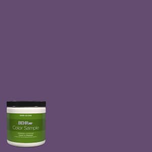 8 oz. #S-G-670 Deep Violet Semi-Gloss Interior/Exterior Paint & Primer Color Sample