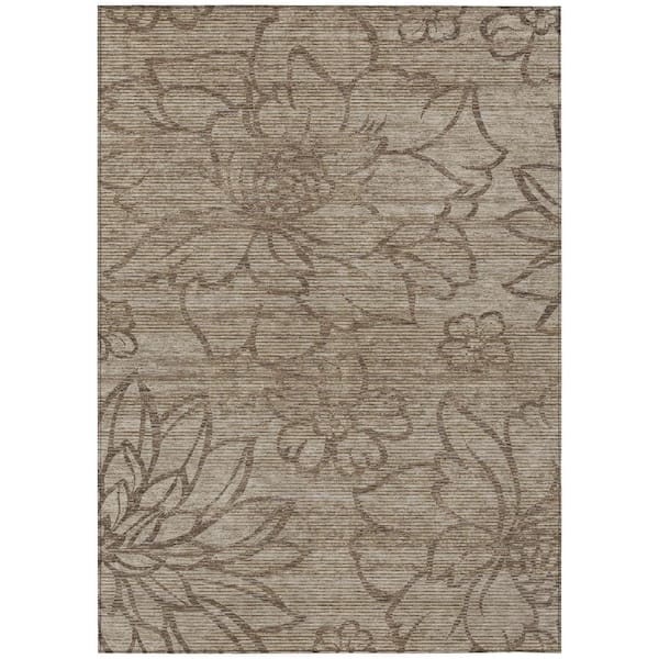 Chantille Machine Washable Indoor/Outdoor Abstract ACN2789 Beige 9 ft. x 12 ft. Area Rug