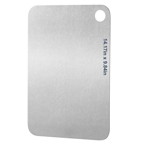 Titanium Cutting Board 14.17 in. x 9 in. Rectangle Food-Grade Pure with Lightweight, Warp-Resistant
