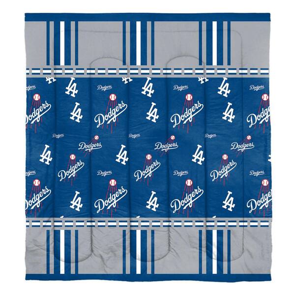 THE NORTHWEST GROUP Rotary 5-Piece Multi-Colored Los Angeles Dodgers Full Size Polyester Bed in a Bag Set