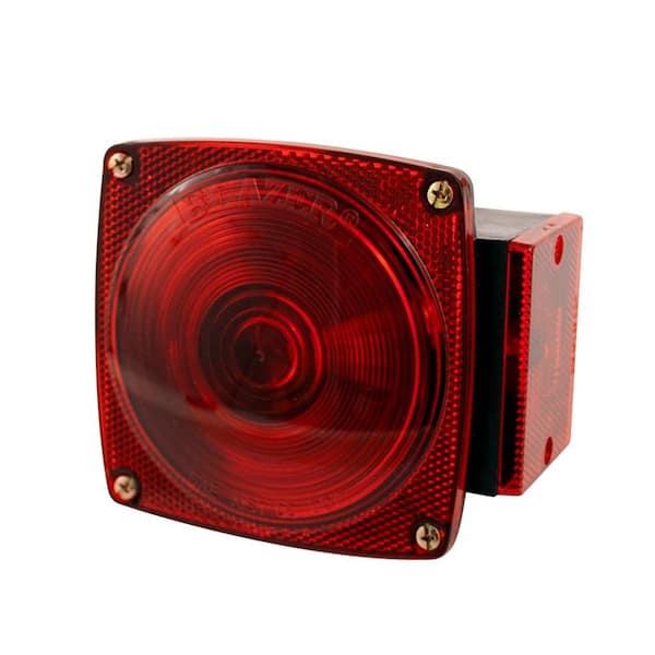 Blazer International Stop/Tail/Turn 4-9/16 in. 6 Function Combination Square Lamp Red for Under 80 in. Applications
