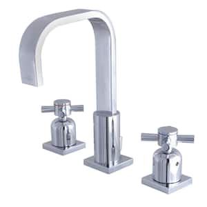 Concord 8 in. Widespread Double Handle Bathroom Faucet in Polished Chrome