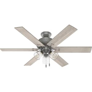 Hilmouth 52 in. Indoor Matte Silver Ceiling Fan with Light