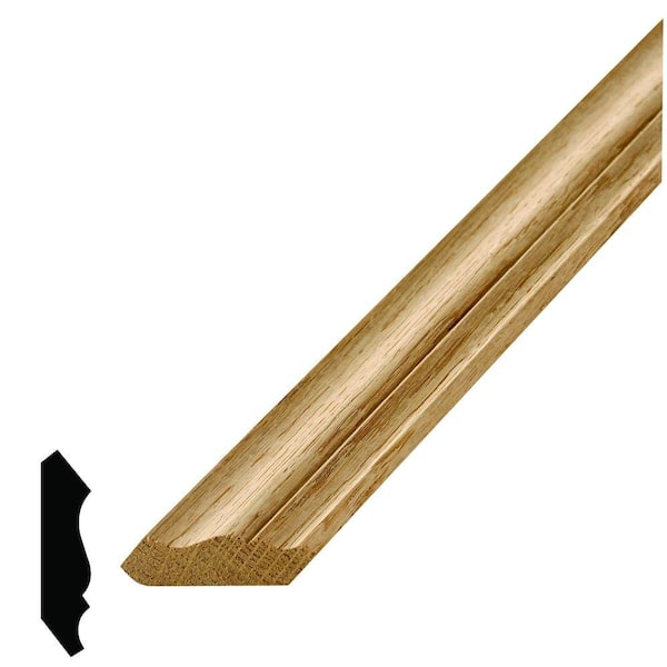 Alexandria Moulding WM 54 - 9/16 in. x 2-1/4 in. Oak Crown Moulding ...