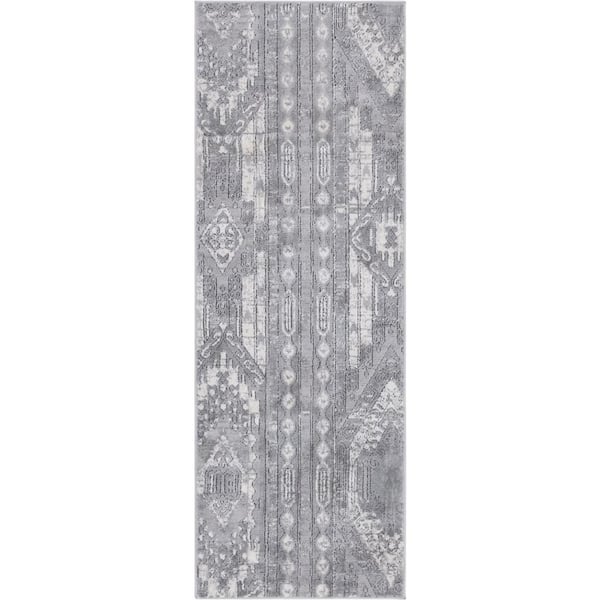 Portland Orford Gray 2 ft. 2 in. x 6 ft. Runner Rug