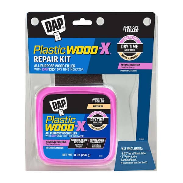 Plastic Wood-X 8 oz. All Purpose Wood Filler Repair Kit