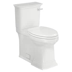 Town Square S 2-Piece 1.28 GPF Single Flush Elongated Toilet in White with Right Hand Trip Lever Seat Included
