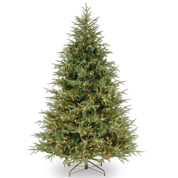 National Tree Company 6-1/2 ft. Feel Real Fraser Grande Hinged Tree with 550 Dual Color LED Lights