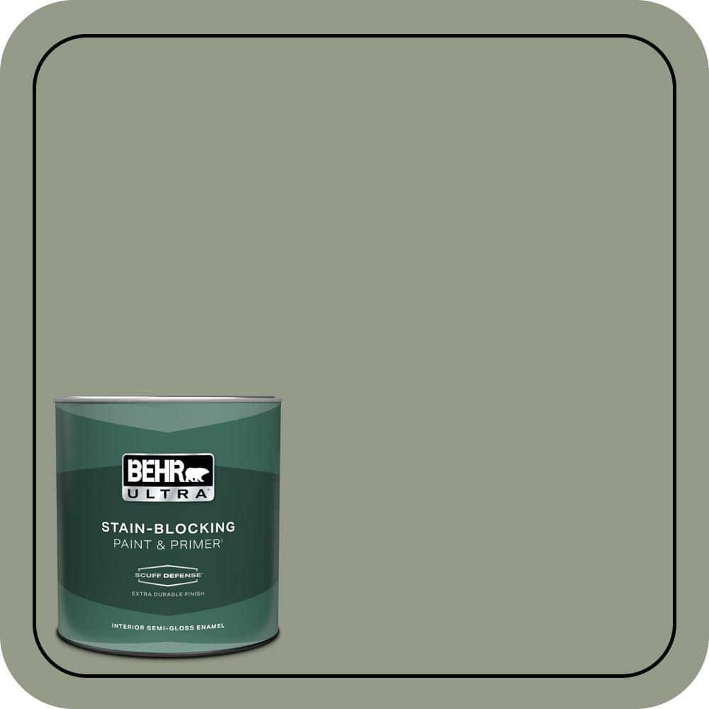1 qt. #430F-4 False Cypress Extra Durable Semi-Gloss Enamel Interior Paint & Primer price history on PriceWatchPro