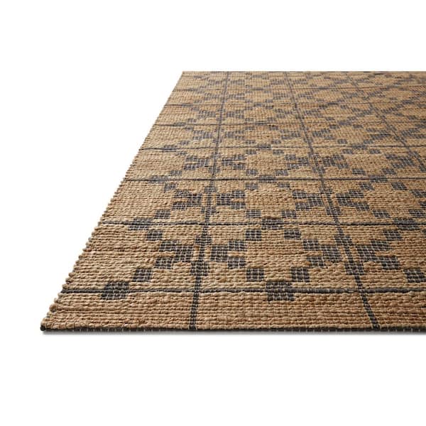 Chris Love Julia Judy Natural/Graphite 9 ft. 3 in. x 13 ft. Contemporary Area Rug