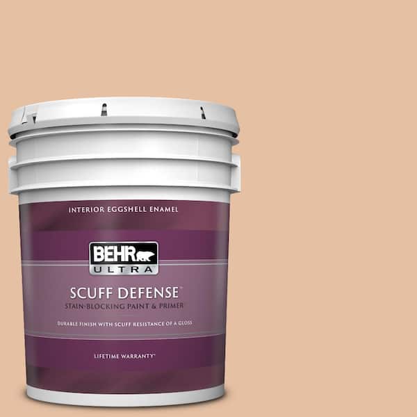 BEHR ULTRA 5 gal. #BIC-01 Fabulous Fawn Extra Durable Eggshell Enamel Interior Paint & Primer