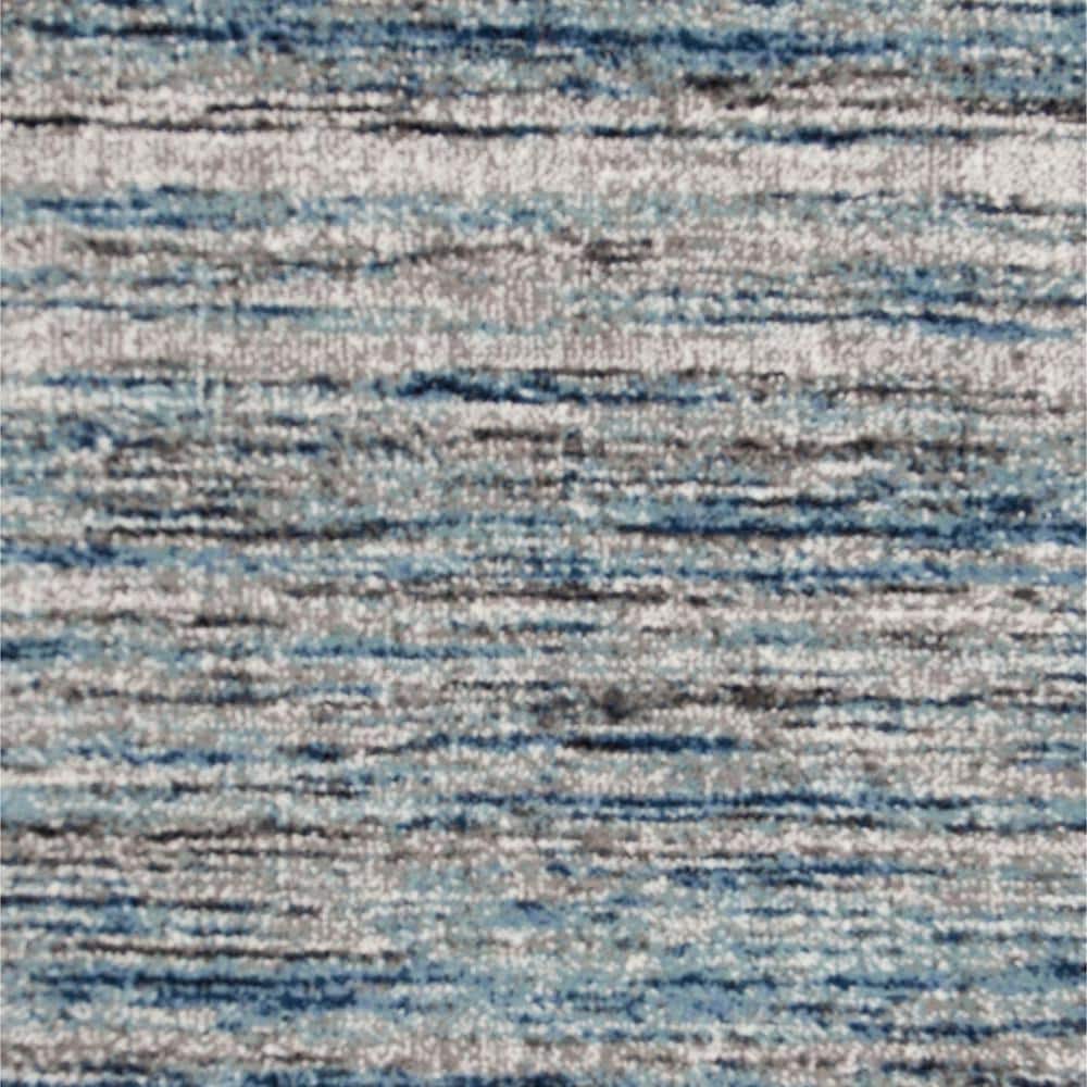 Celestial Spark Blue/Grey Hand-Knotted Synthetic Area Rug