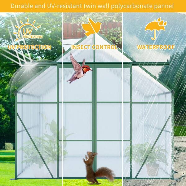 HumblePleb 6 ft. D x 8 ft. W Polycarbonate Outdoor Walk-in