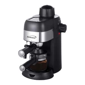 4-Cup Stainless Steel Espresso and Cappuccino Maker Machine