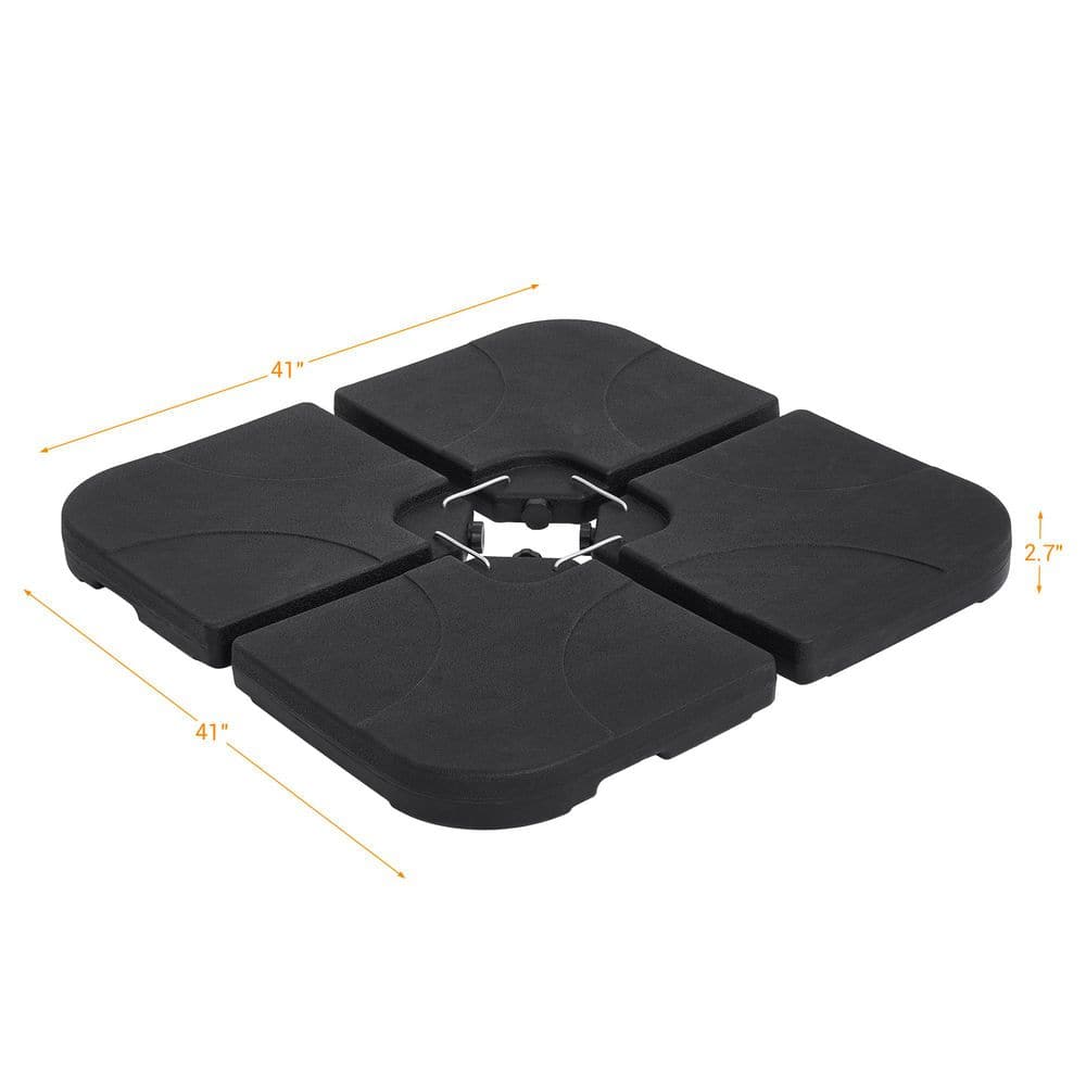 brown patio umbrella base stand included 10 ft 150 Pounds Wheels Planter Outdoor-CoffeeCostway minimizing the risk of it being toppled by gusts Crestlive Products 13 ft. x
