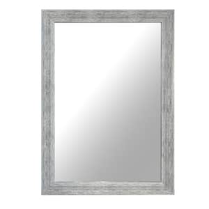 30 in. W x 42 in. H Rectangular Polystyrene Framed Wall Mount Modern Decor Bathroom Vanity Mirror