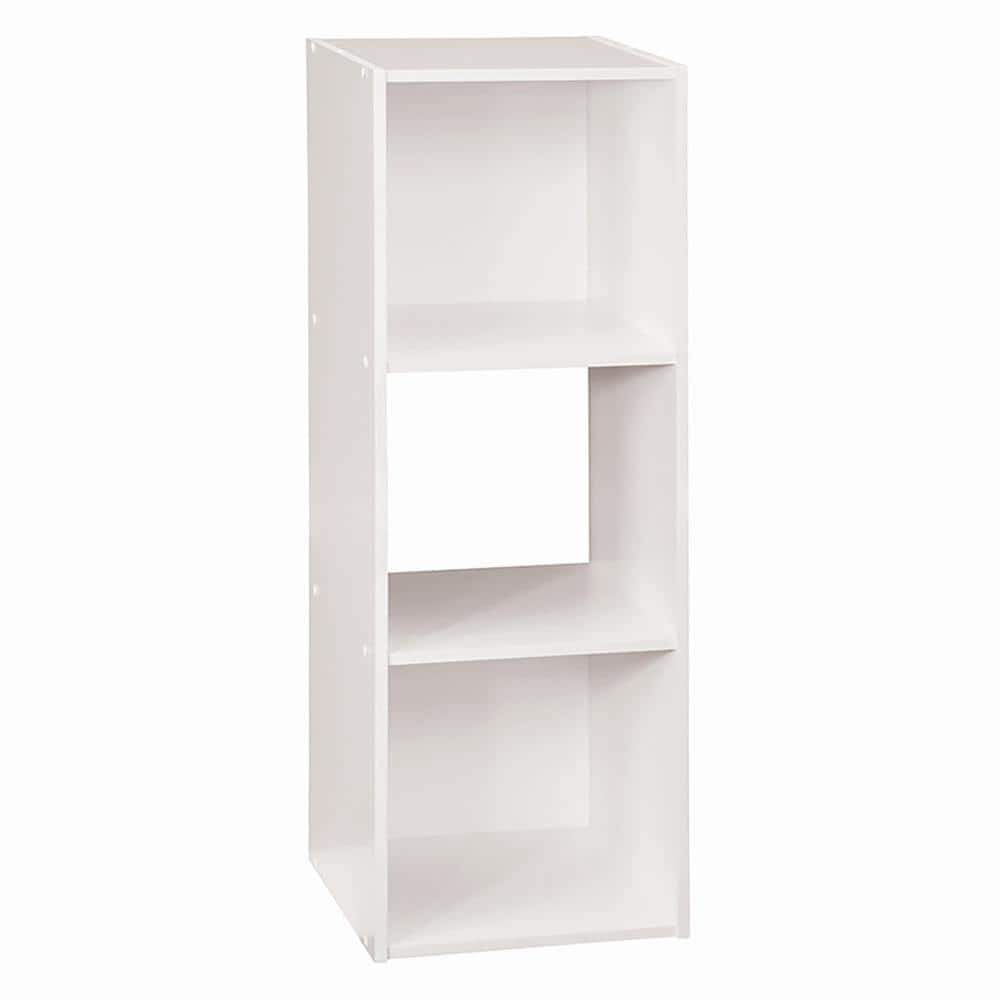 3 Cube Storage Organizer Bookshelf Vertical Horizontal Open Close Back Compact 