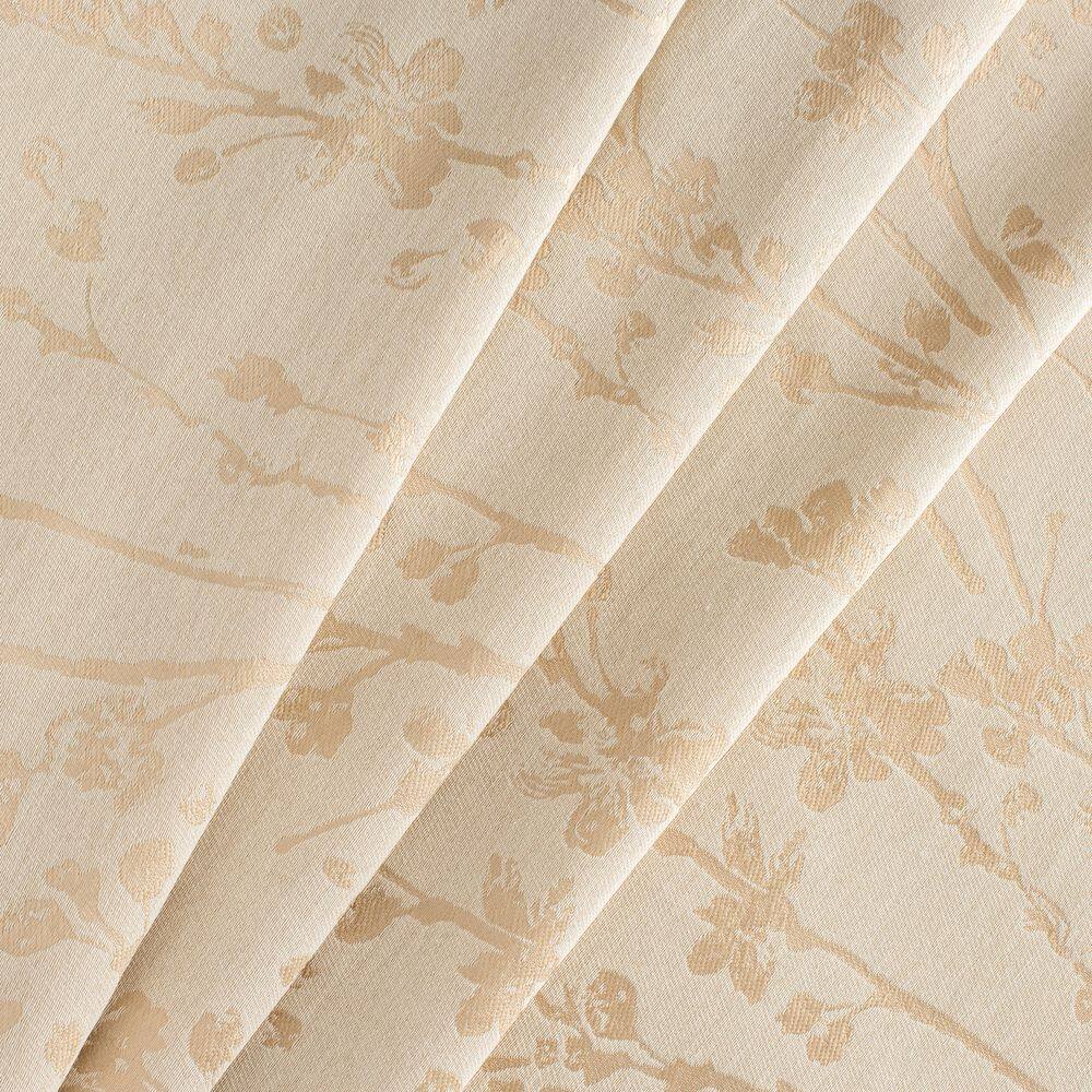 Linen Floral Textured Rod Pocket Tie-Up Valance, 50" x 22"