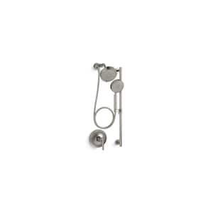 Purist 3-Spray Essentials Performance Showering Package, 2.5 GPM in Vibrant Brushed Nickel Valve Not Included