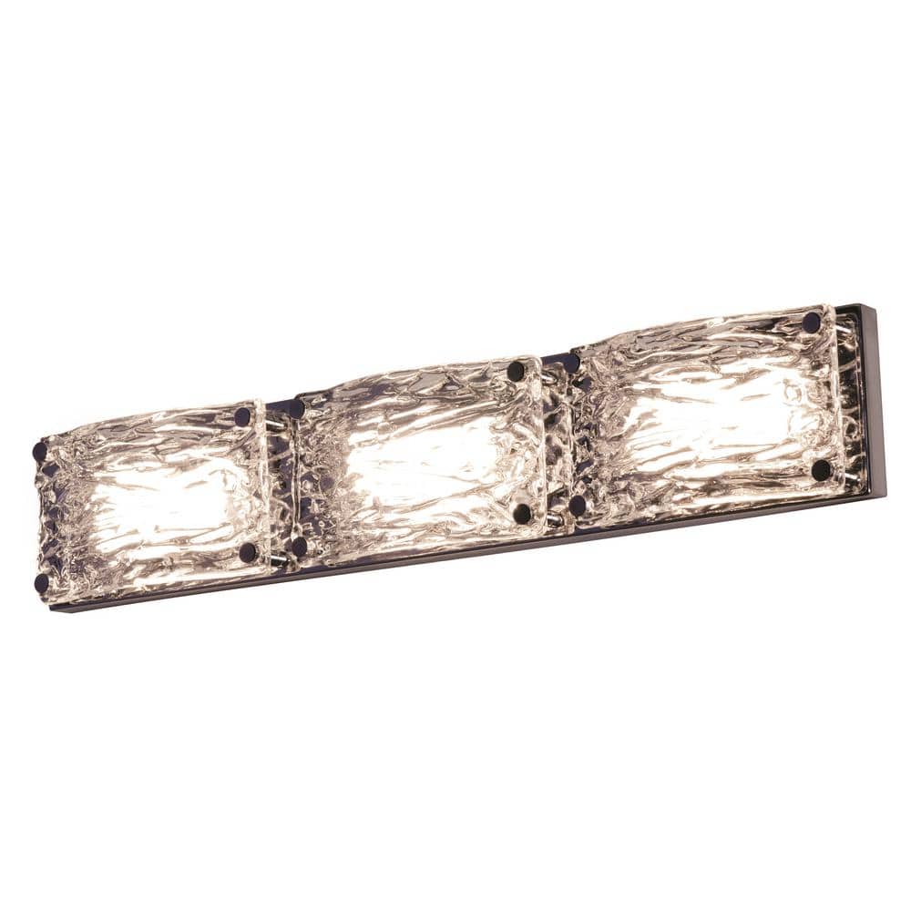 Glacier 22" Polished Chrome LED Bathroom Vanity Light