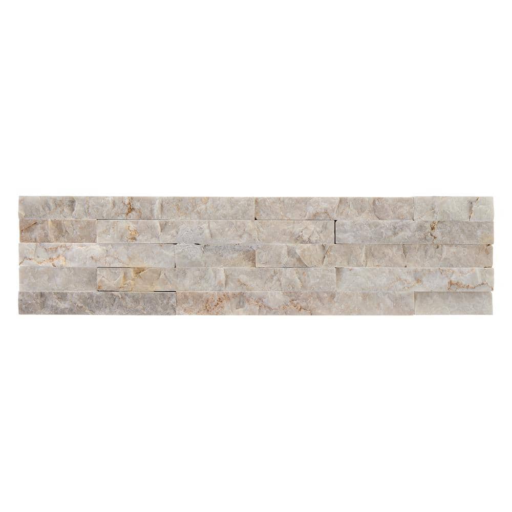 Vanilla Split Face Marble Wall Tile 3x12 for Bathroom and Kitchen