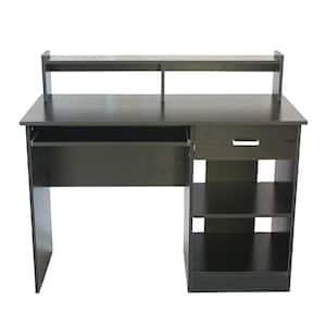 43.3 in. W Rectangle Black Computer Desk with Drawer