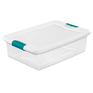 32-Quart Clear Stackable Latching Storage Box Container (60 Pack)