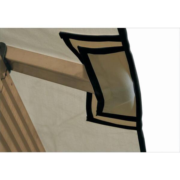 Unbranded 12 ft. x 12 ft. STC Seville and Santa Cruz Khaki Gazebo Replacement Canopy