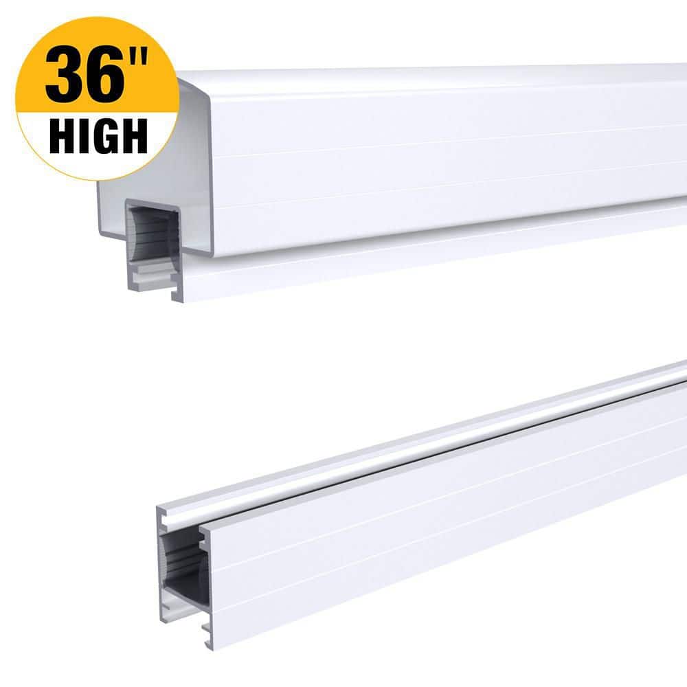 6 ft. White Aluminum Deck Railing Hand and Base Rail for 36 in. high system price history on PriceWatchPro