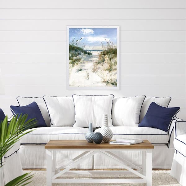 1 Piece Framed Giclee Coastal Art Print 31 in. x 25 in.