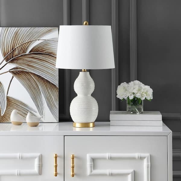 Darsa 25.5 in. White Table Lamp