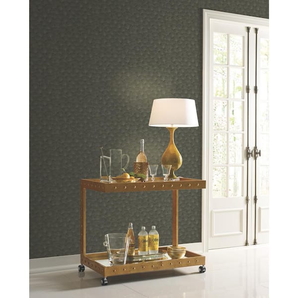 Grey Luminous Gingko Paper Unpasted Matte Wallpaper (27 in. x 27 ft.)