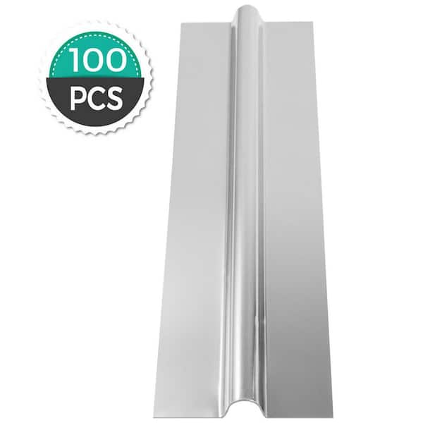 SKYSHALO PEX Heat Transfer Plates, 100pcs Box Radiant Heat Transfer Plates, 2 ft. Aluminum PEX Heat Transfer Plates