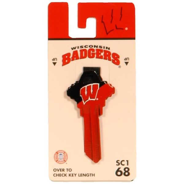 Hillman #68 NCAA Wisconsin Badgers Key Blank